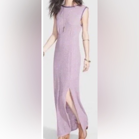 Free People Purple Sleeveless Maxi Gown - Picture 1 of 7